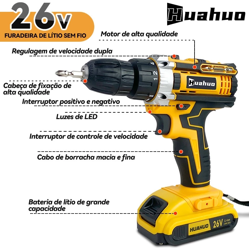 Kit Furadeira e Parafusadeira